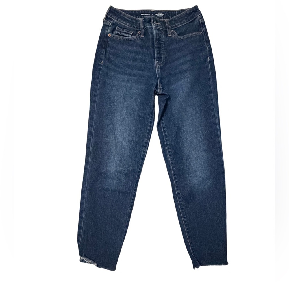 Old Navy Dark Blue Straight Leg Jeans